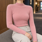 Fine Rib Mock Neck Jumper