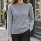 Wool-Blend Mock Neck Jumper