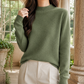 Soft Knit-Blend Mock Neck Jumper