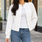 Round Neck Knitted Cardigan