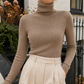 Cashmere-Feel Fine Rib Slim Jumper