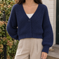 Cropped Chunky Wool-Blend Cardigan