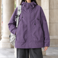 Utility Jacket Cotton Blend Hooded with Concealed Zip and Four Pockets