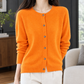 Relaxed Round Neck Button Cardigan