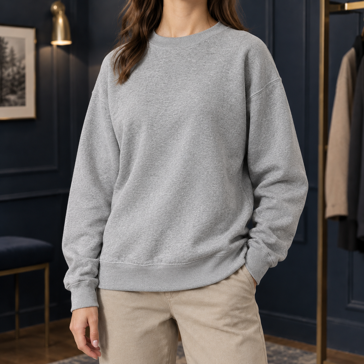 Relaxed Crew Neck Jumper