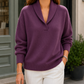 Smooth Knit V-Neck Jumper