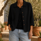 Collared Loose Straight Cardigan