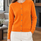 Relaxed Round Neck Button Cardigan