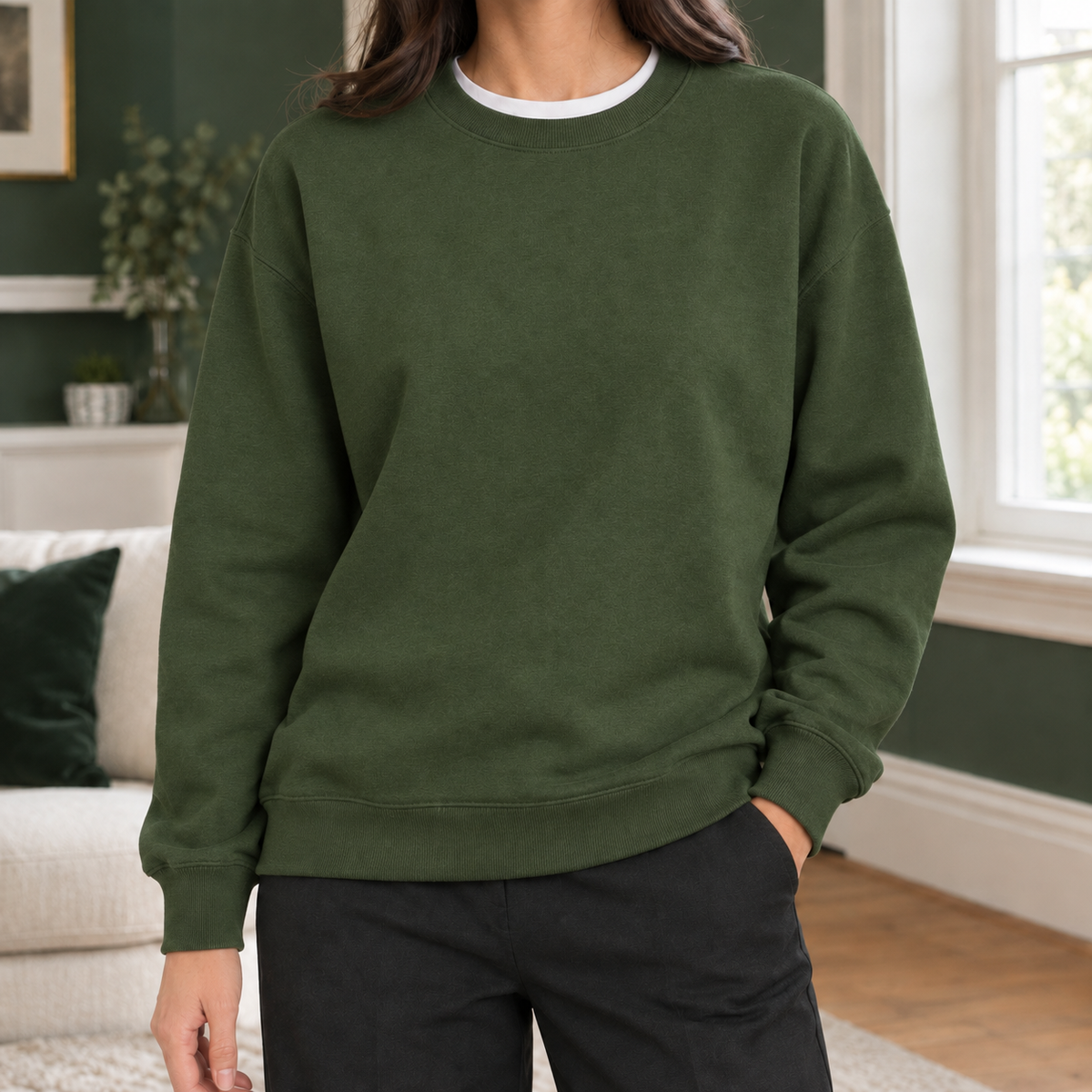 Cotton-Blend Sweatshirt