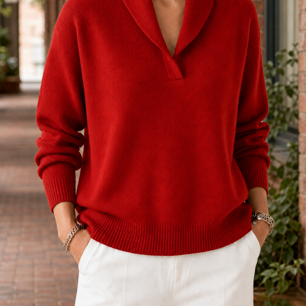 Generous Shawl Collar Jumper
