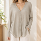Cotton-Blend Draped Cardigan