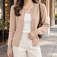 Fine Knit Button Cardigan