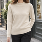 Wool-Blend Mock Neck Jumper