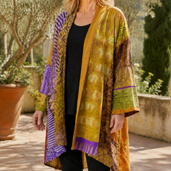 Patchwork Longline Cardigan