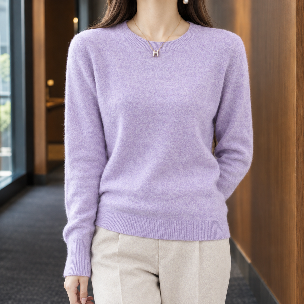 Soft Wool Crew Neck Jumper