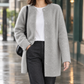 Brushed Cotton-Blend Longline Cardigan