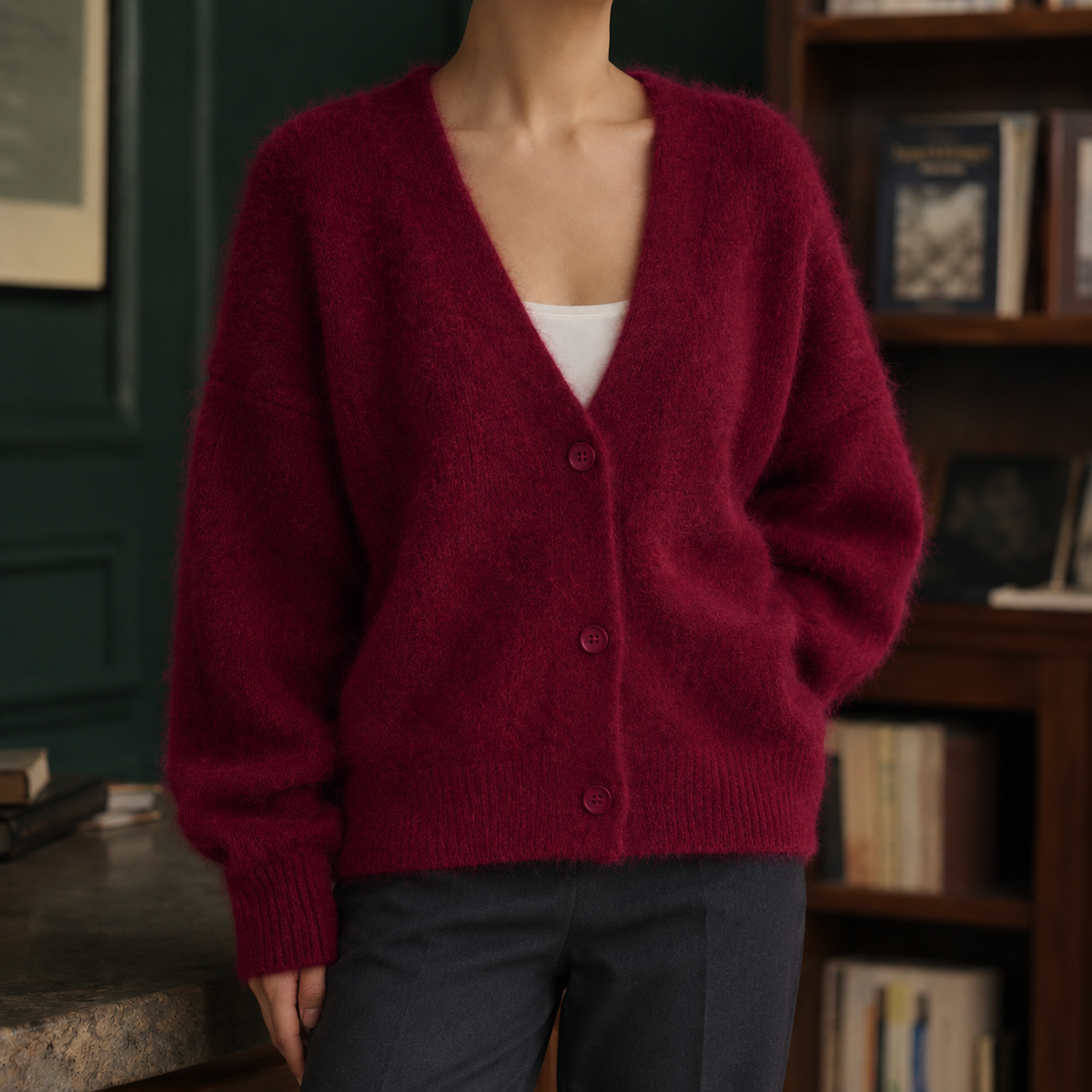 Plush Fuzzy Knit Cardigan