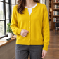 Soft Knit Button-Front Cardigan, Relaxed Fit