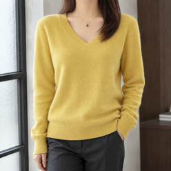 Soft Knit Relaxed V-Neck Jumper