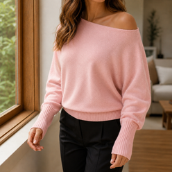 Asymmetric Soft Knit Jumper