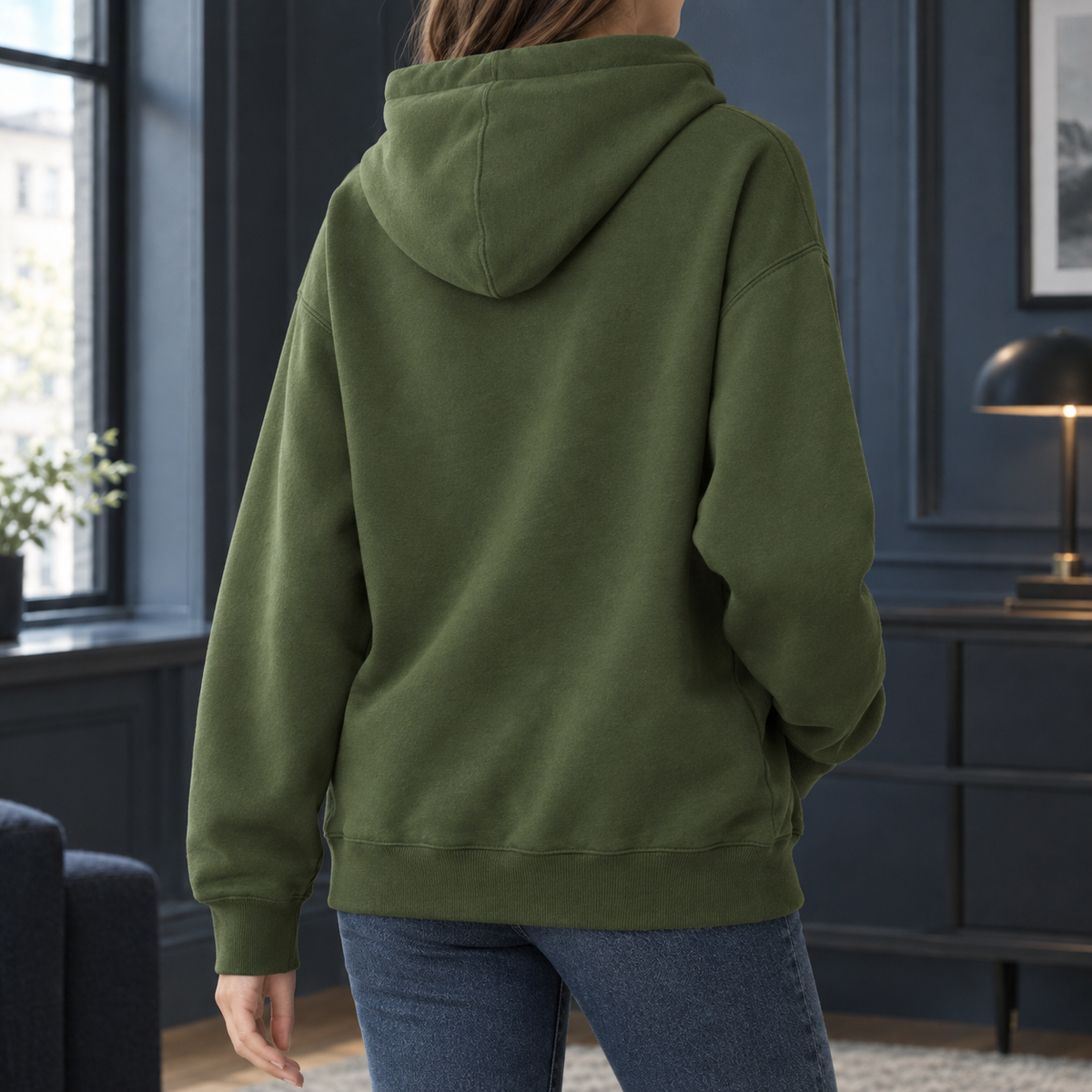 Relaxed Cotton-Blend Hoodie