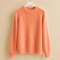 Brushed Soft Knit Jumper, Hazy Surface