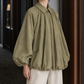 Batwing Jacket Polyester Relaxed with Point Collar and Zip Front