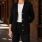V-Neck Button-Front Cardigan