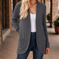 Deep Ribbed Cardigan with Relaxed Shape
