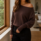 Asymmetric Soft Knit Jumper
