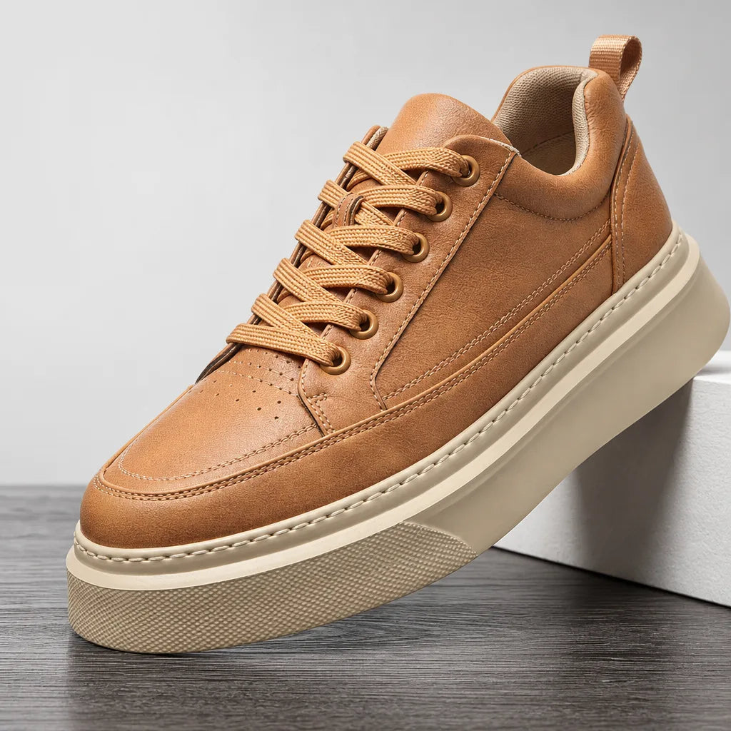 Lewis Men's Split Leather Low-Top Sneakers