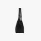 Shoulder Bag Textured Faux Leather with Zip and Wide Strap
