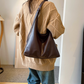 Hobo Bag Faux Leather with Adjustable Strap and Magnetic Closure