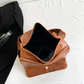 Tote Bag Faux Leather with Magnetic Flap, Zip and Side Pockets