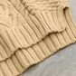 Chunky Cable Knit Mock Neck Jumper