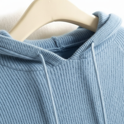 Cashmere-Feel Knitted Hoodie