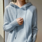 Cashmere-Feel Knitted Hoodie