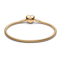 Pandora Heart Clasp Snake Chain Bracelet