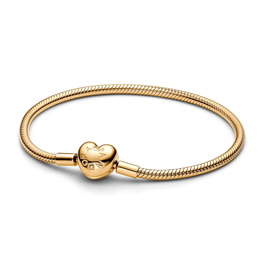Pandora Heart Clasp Snake Chain Bracelet