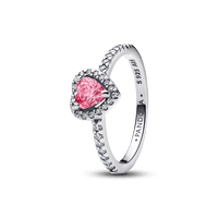 Pandora Timeless Elevated Pink Heart Ring 925 Silver