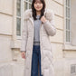 Long Fitted Puffer Parka with Faux Fur Hood