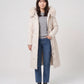 Long Fitted Puffer Parka with Faux Fur Hood