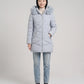 Fitted Mid-Length Parka with Faux Fur Hood