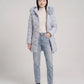 Fitted Mid-Length Parka with Faux Fur Hood