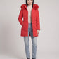 Fitted Mid-Length Parka with Faux Fur Hood
