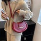 Crossbody Bag Faux Leather with Top Handle and Removable Strap