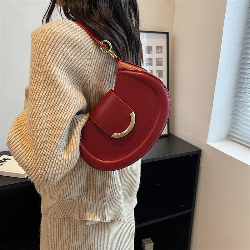Crossbody Bag Faux Leather with Top Handle and Removable Strap