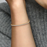 Pandora Sparkling Tennis Bracelet - 14k gold plating
