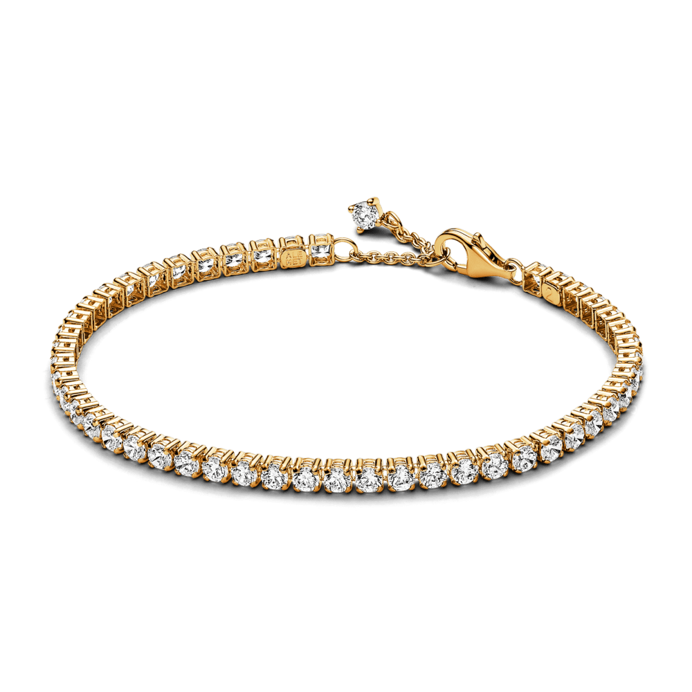 Pandora Sparkling Tennis Bracelet - 14k gold plating