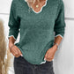 Scallop Trim V-Neck Jumper